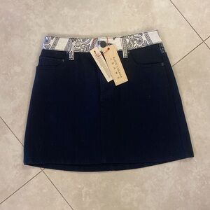 A+O black denim skirt - NWT